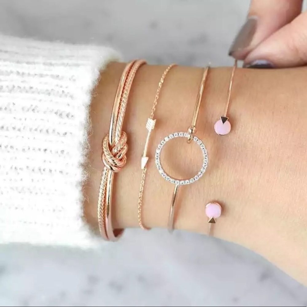 4-Piece Boho Layered Bracelet Set
